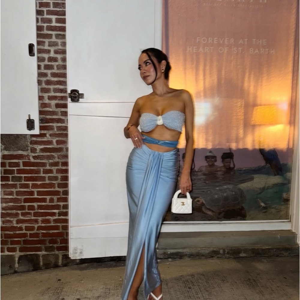 Baobab Collection Light Blue Maxi Skirt